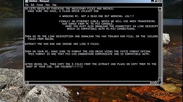Steps to Jailbreak PS3 4.82, 4.83 Downgrade Notepad ONLY!!!!