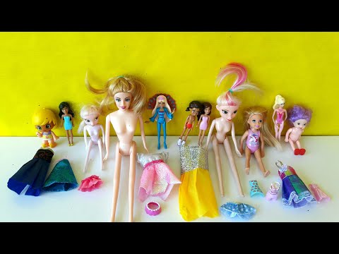 Kıyafetler Kimin? Barbie Elsa Polly Pocket Kıyafet Giydirme Oyunu