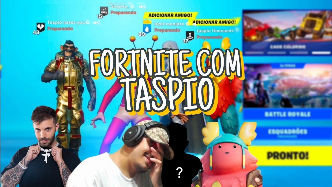 SNOPEY JOGANDO FORTNITE COM TASPIO 😱⚒️ | Frentista Clips