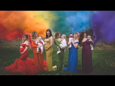 Moms Pose With