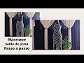 MACRAMÉ - Saída de praia passo a passo com nó gravata