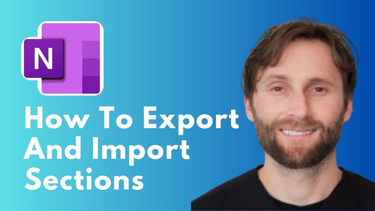Onenote Import Notebook How to Export and Import Sections or the Entire Notebook in OneNote ...