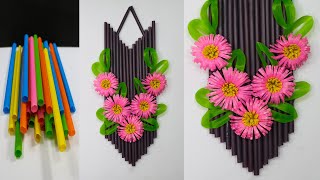 Hiasan Dinding Ruang Tamu Aesthetic Dari Sedotan Yang Unik