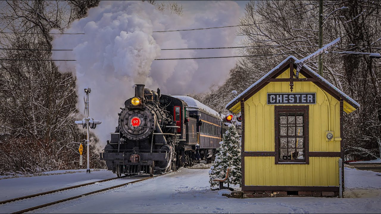 Steam in the Snow on the Valley Railroad