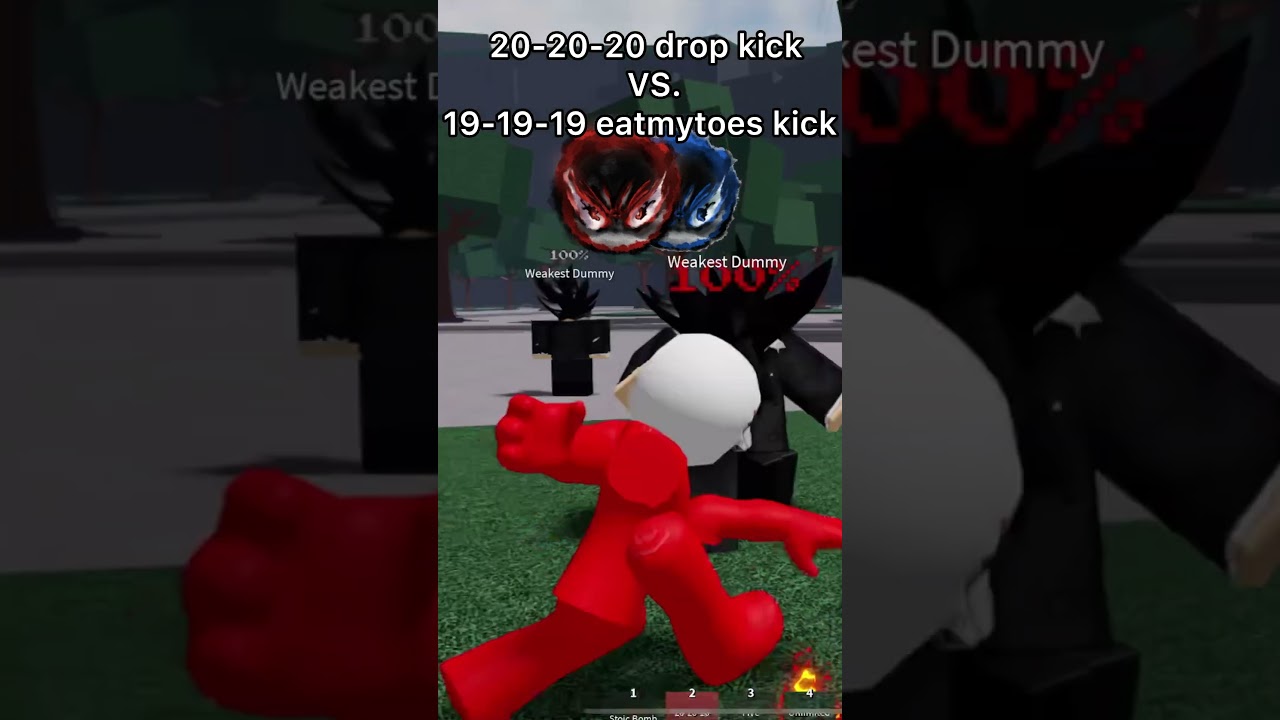 20-20-20 drop kick vs 19-19-19 eatmytoes kick 