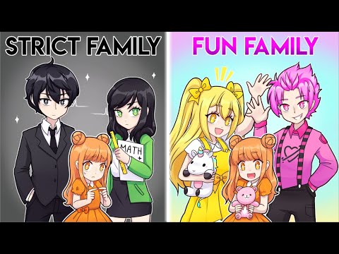 The Squad Gets Adopted By STRICT vs FUN Family! (Roblox Brookhaven RP) indir