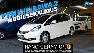 PERLINDUNGAN MOBIL PUTIH | COATING HONDA JAZZ GE8