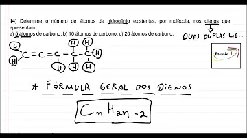 Qual é o número de átomos de hidrogênio?