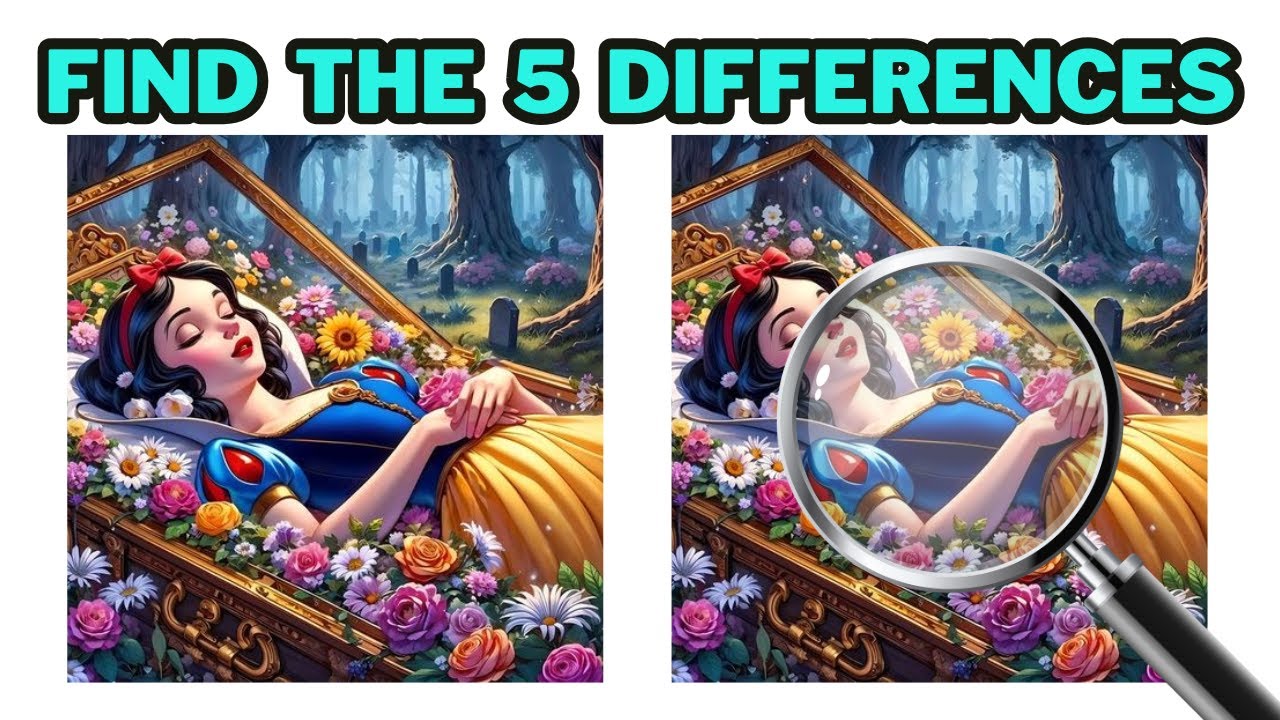 Find the Difference - Snow White #QUIZ #PUZZLE #SHORTS #CARTON - YouTube