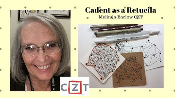 Cadent as a Reticula with Fragment Tangles Art Lesson #409
