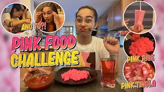 EATING PINK FOOD CHALLENGE! (ANG WEIRD HAHAHA) | ZEINAB HARAKE