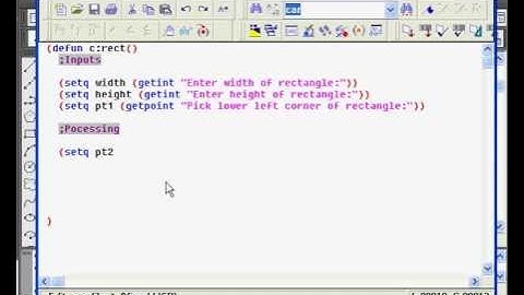 AutoLISP Programming Tutorial - 3A