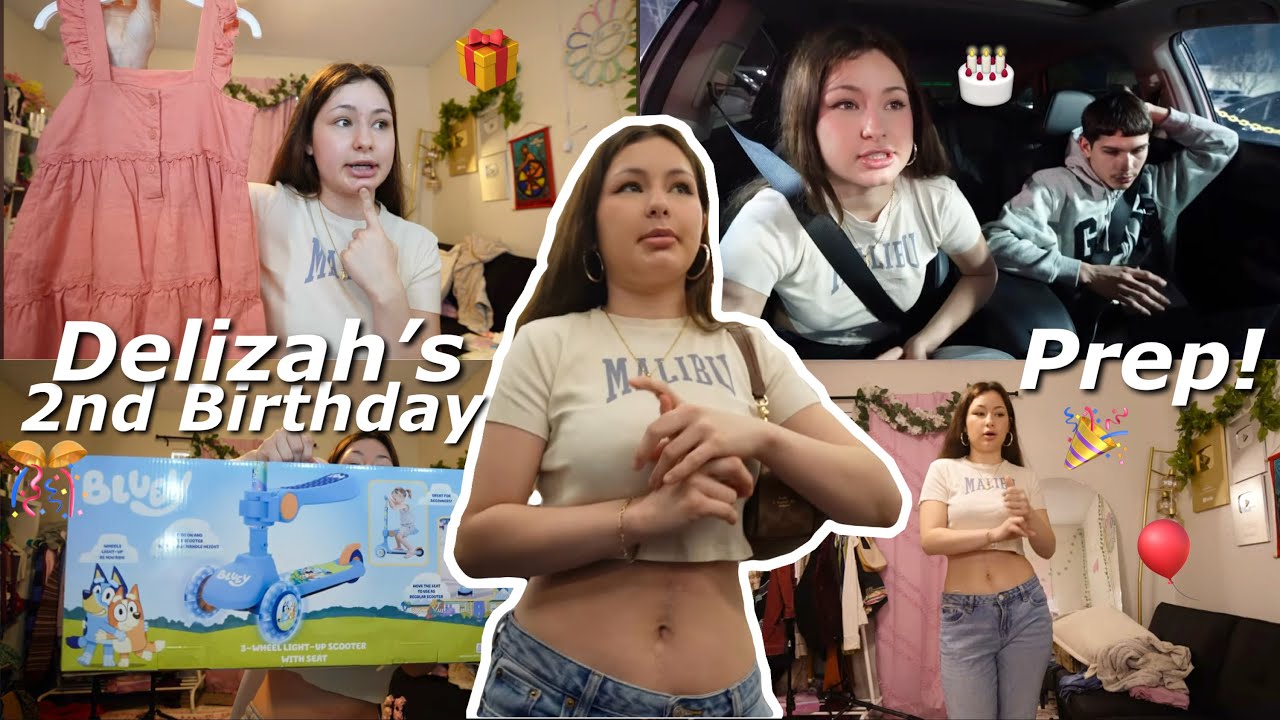prepare + shop w/ me for my daughters 2nd birthday 🎂 