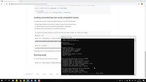 Converting and Importing log files into neo4j
