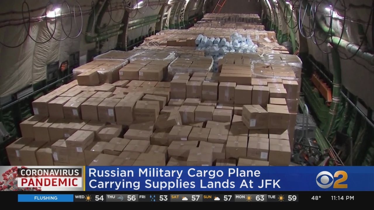 Coronavirus Update Russian Military Cargo Plane Brings Supplies