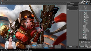Twitch: Animating Helvia - loading screen by GungHo - Call of Guardians
