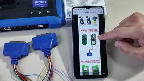 How to add a BDC03 original key using KD X4 and BDC03 dismantle free clip