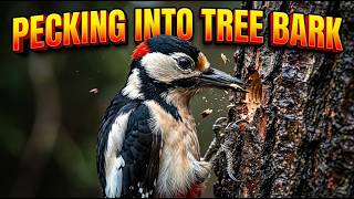 Woodpeckers Use Their Beaks to Drill into Trees for Insects 🐦🪵