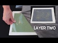 ART124 exposing cyanotype fabric to multiple layers