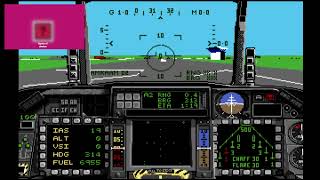 Ep 1111 - Video Game Intro - F-16 Combat Pilot - Amiga A500 Mini Console screenshot 5