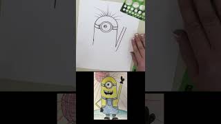 Details #1 Eyed Minion 👁 #how to Draw #Shorts Guide