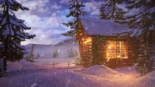 Зимняя атмосфера - звуки метели и воющего ветра для сна, расслабления и учебы