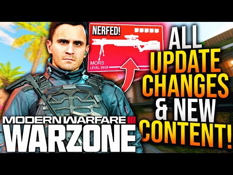 WARZONE: Major SNIPER NERF, New GAMEPLAY UPDATES, & More Revealed! (WARZONE Patch Notes & Changes)