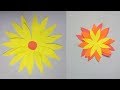 How to make a paper flower  sunflower paper crafts  tanjina art and craft