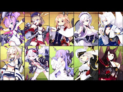 【Azur Lane】Yuukyuu no Catharsis - 10 Characters Switching Vocals