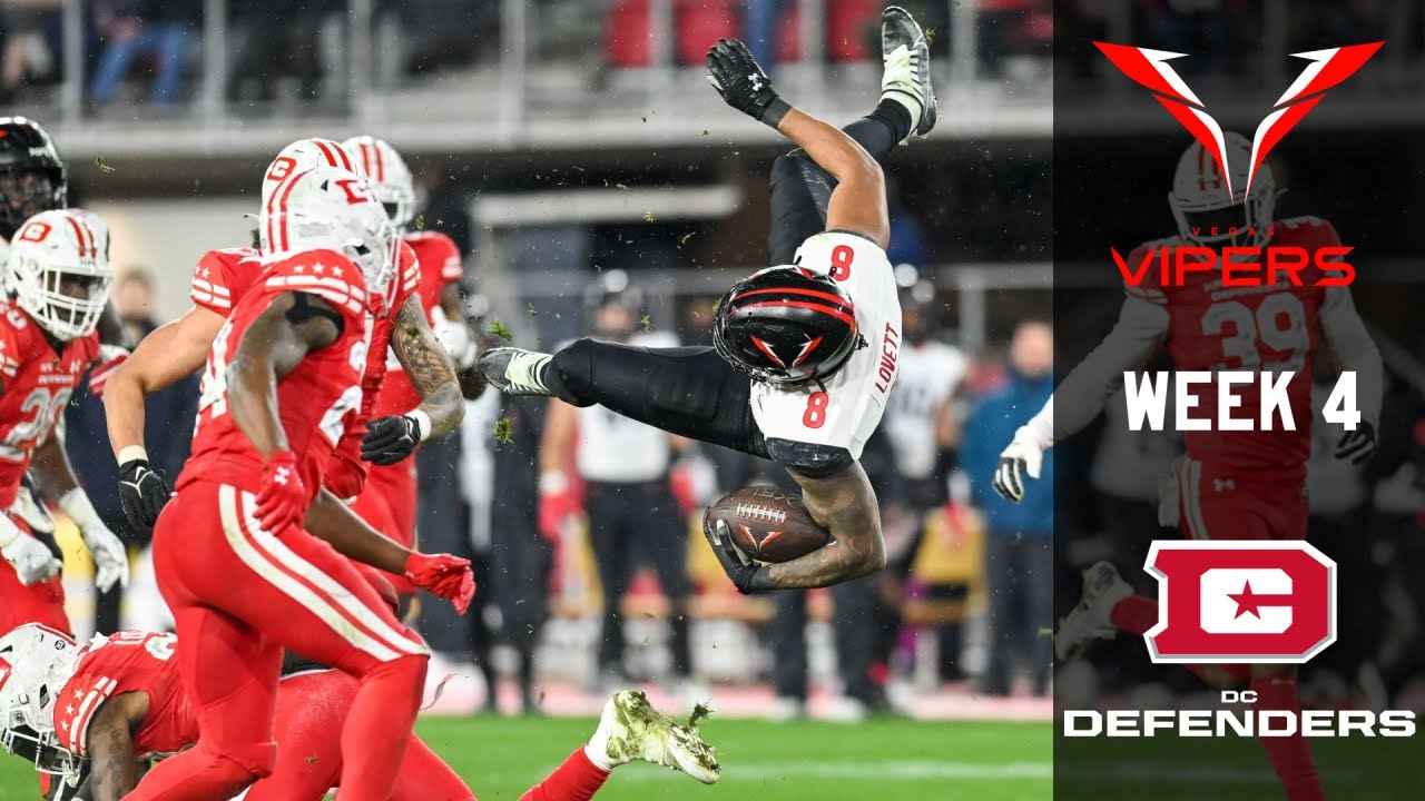 Vegas Vipers vs D.C. Defenders Week 4 Highlights YouTube