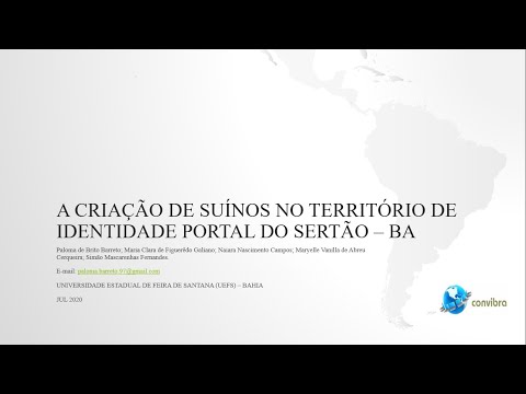 A Criação de Suínos no Território de Identidade Portal do Sertão - Bahia