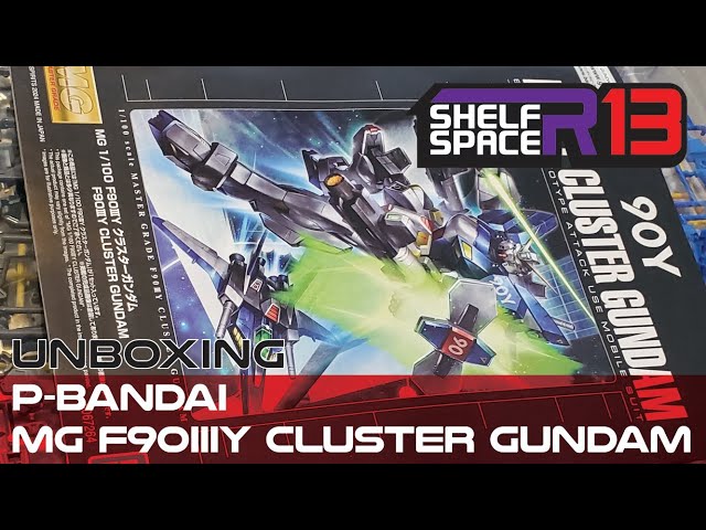 Shelf Space Unboxing: MG F90IIIY Cluster Gundam - YouTube