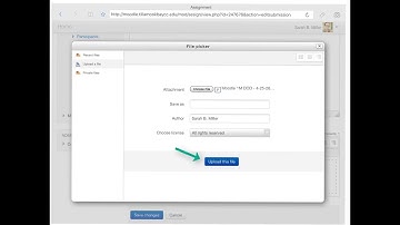 How to Upload a File - Moodle