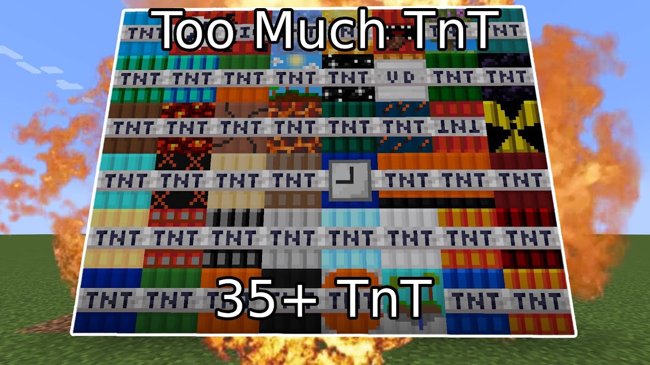 The Best Minecraft tnt mod that you must see (Lucky tnt mod)