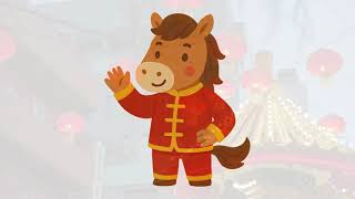 🐎🎆 Year of the Horse | Chinese New Year Song for Kids with Bun-a-roo! 🐰🦘✨