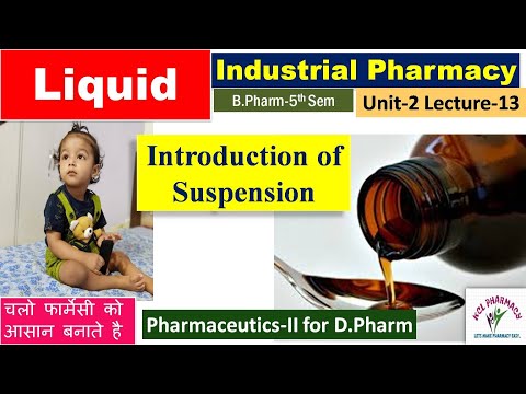 Video Suspension | Liquid dosage form | L-13 Unit-2... - youtube