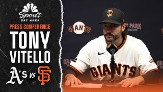 Tony Vitello shares reaction to Giants' ninth-inning collapse, loss vs. A's | NBC Sports BA