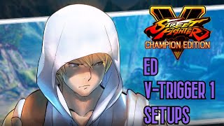 Street Fighter 5 - Ed V-Trigger 1 Setups (1-3)