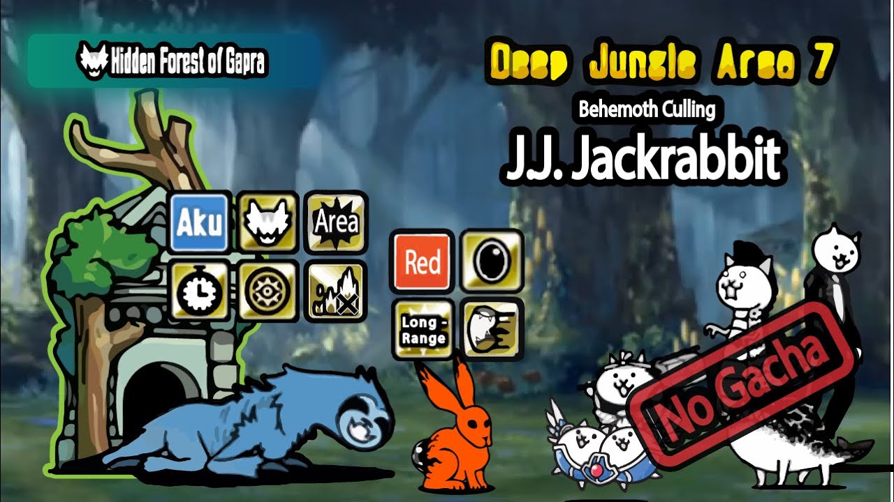 Deep Jungle Area 7 | Hidden Forest of Gapra | The Battle Cats | JJ