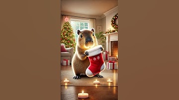 CAPYBARA CHUẨN BỊ ĐÓN GIÁNG SINH #3 CHIẾC VỚ ÔNG GIÀ NOEL TẶNG CAPY
