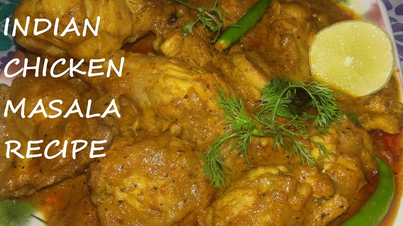 Indian Chicken Masala Recipe/Spicy Indian Chicken Gravy/Simple;Quick