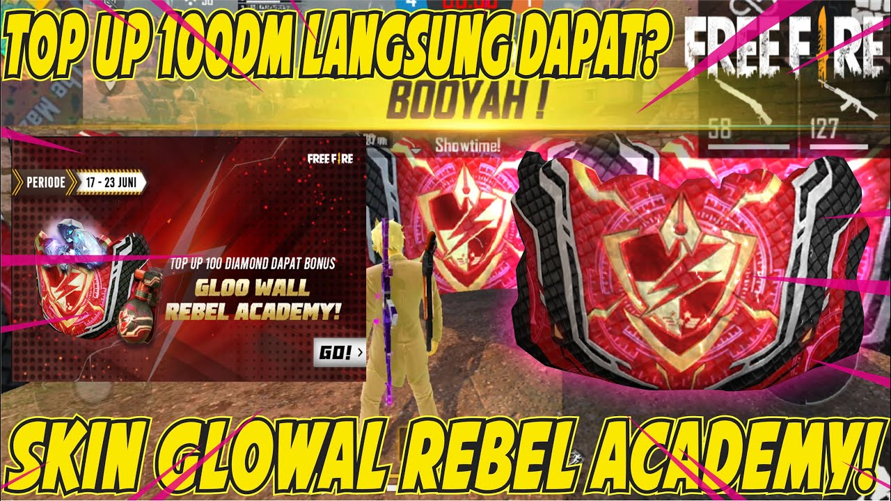 TOP UP 100 DM LANGSUNG DAPAT GLOWAL!! GILA KEREN BANGET!! GARENA FREE