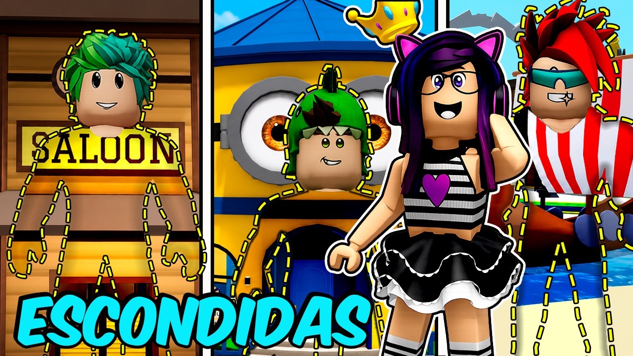 ESCONDIDAS de CAMUFLAJE en el MUNDO de LOS MINIONS en BROOKHAVEN | Kori