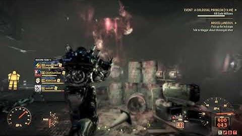 Fallout 76 NEW BOSS EVENT: A Colossal Problem is HARD.