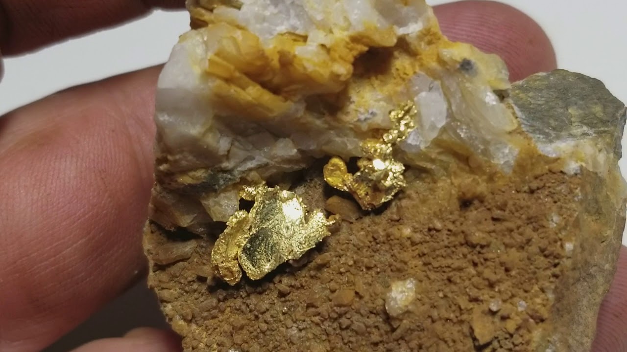 Colorado quartz gold mine specimen 4 YouTube