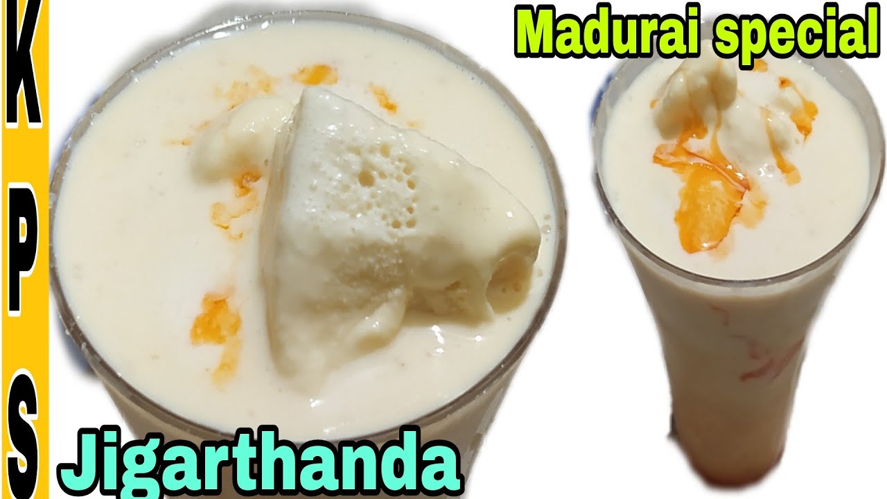 Madurai special jigarthanda recipe in tamil/Summer cool drinks recipe