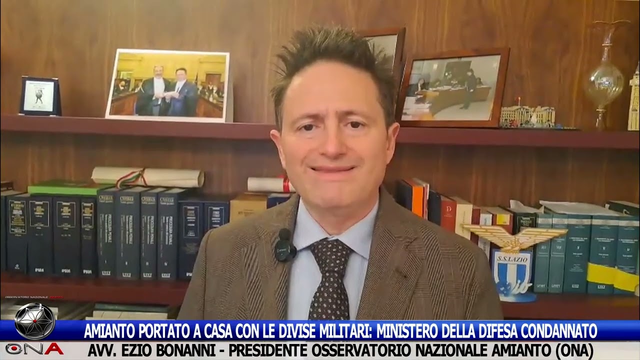 Amianto portato a casa, intervista all'Avv. Ezio Bonanni, presidente ONA