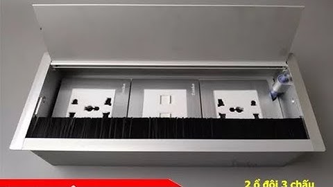 Hướng dẫn cách lắp ổ cắm điện âm bàn Box Nhôm Nguyên Khối Tenko TK-AB3S-01