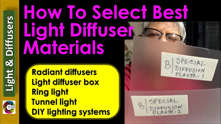 How To Select Best Light Diffuser Materials  DIY macro flash diffuser, Soft box, Tunnel light etc.