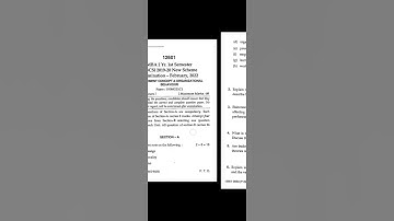 MBA 2nd Yr. first semester Management Concept & Organizational Behaviour Paper 2022